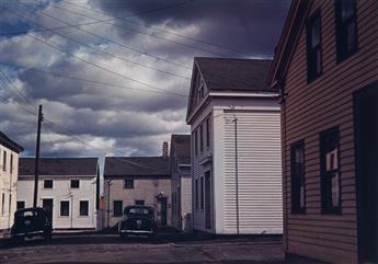 JACK DELANO (1914-1997) Street in Industrial Town, Massachusetts * Square with Old Houses, Stonington, CT.